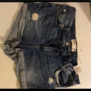 Garage high waisted denim shorts